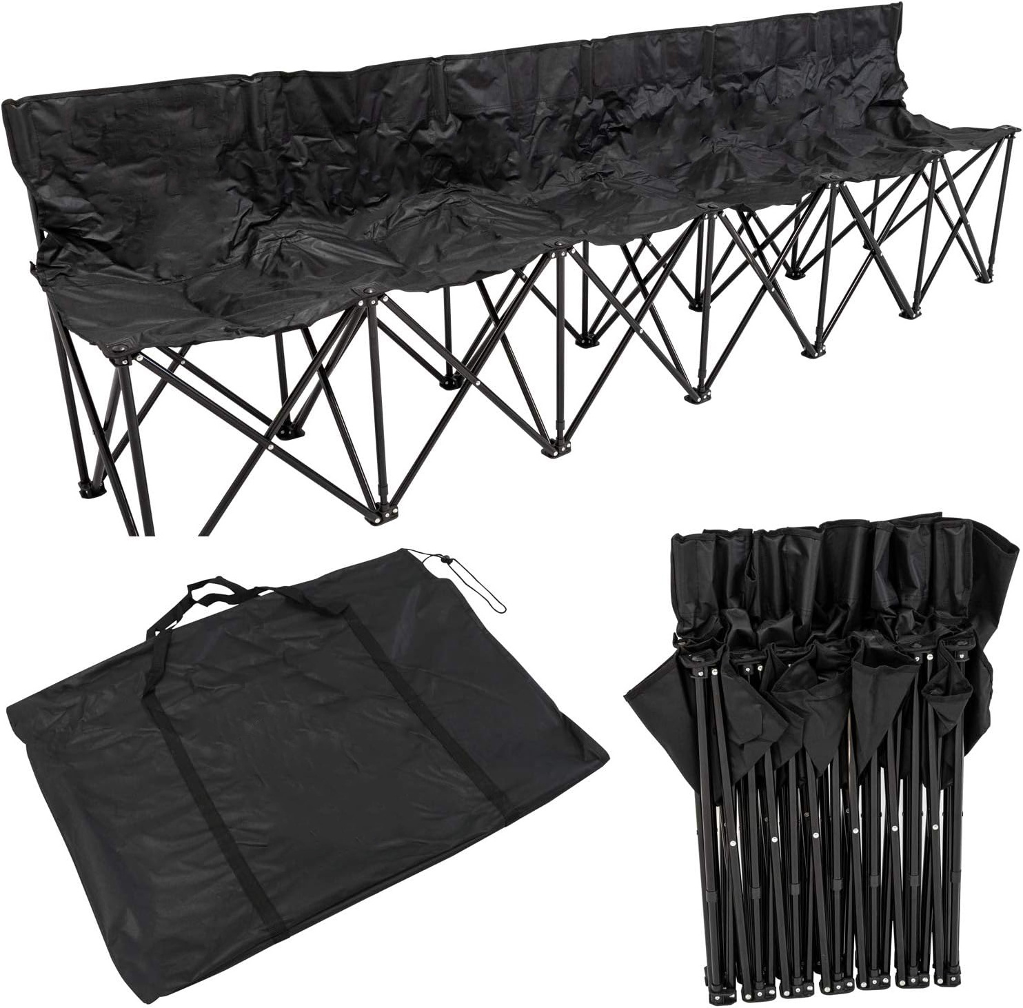 OEM Wholesales Outdoor Portable 6-Seat Collapsible Spectators Seater Durable Folding Chair for Football Soccer Activity