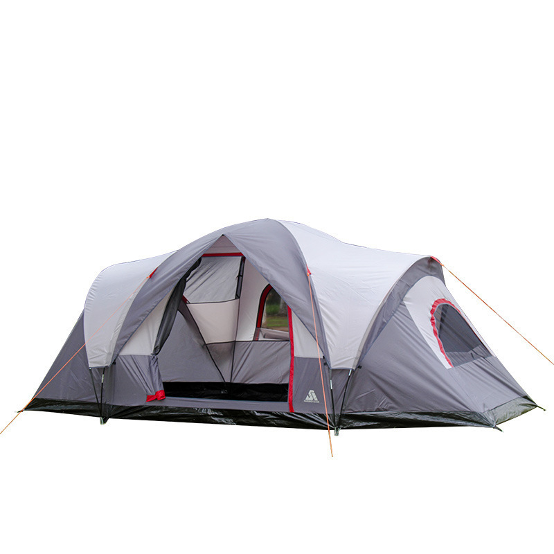 APZ038 Outdoor Waterproof 5-6 Person 2 bedrooms Pop Up Quick Open Automatic Large Camping Tent for Family