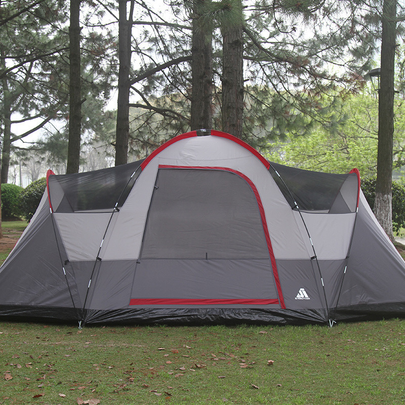 APZ038 Outdoor Waterproof 5-6 Person 2 bedrooms Pop Up Quick Open Automatic Large Camping Tent for Family