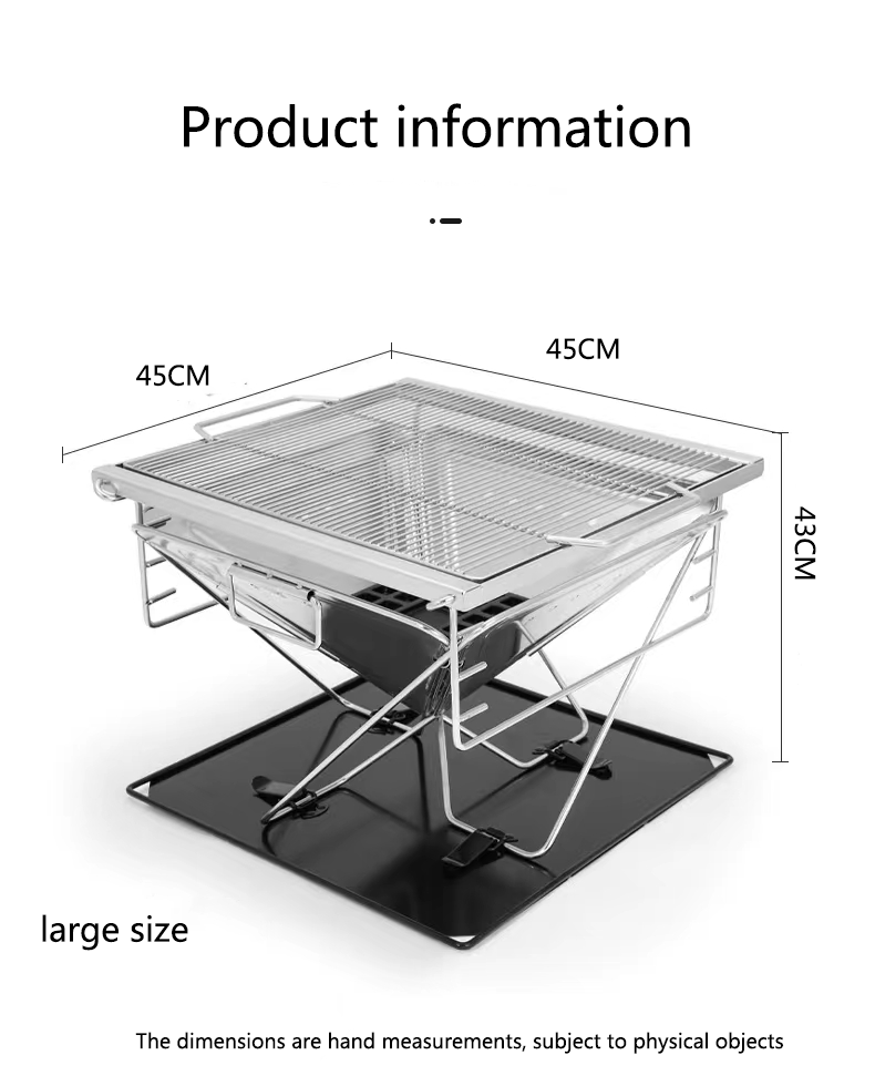 Factory Wholesale Stainless Steel Portable Outdoor BBQ Grill Wood Burning Freestand Charcoal Camping Stove