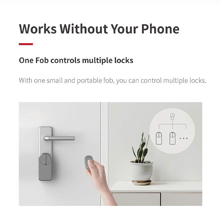 Easy Installation Smart Door Lock Locks BLE & WIFI Connection Door Lock with Most American and European Memory Card Grey A1 Pro