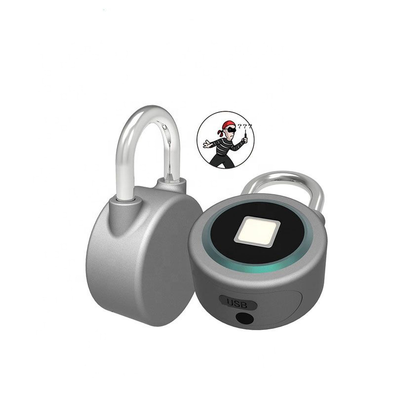 Universal security alarm lock anti-theft for door motor bicycle globe thumbprint padlock