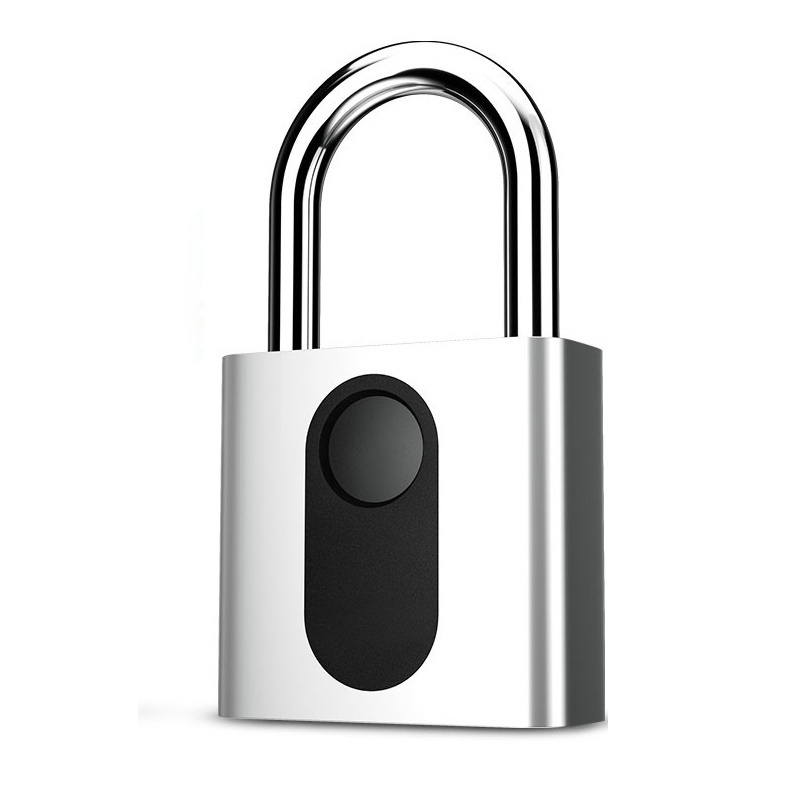 Security Zinc Alloy Fingerprint Smart Biometric Electronic Padlock Anti-theft Waterproof Smart Padlock