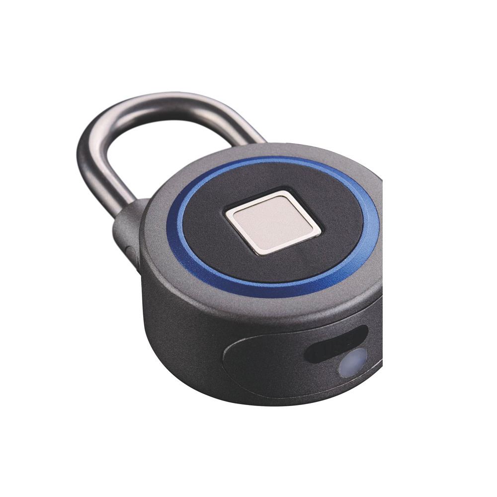 Security Fingerprint PadLock IP65 Waterproof Smart Digital Zinc Alloy Fingerprint Lock Keyless Intelligent Door Lock for Bag