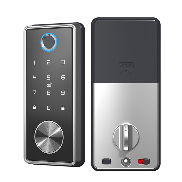 Mortise biometric fingerprint Tuya TTlock app smart deadbolt door lock