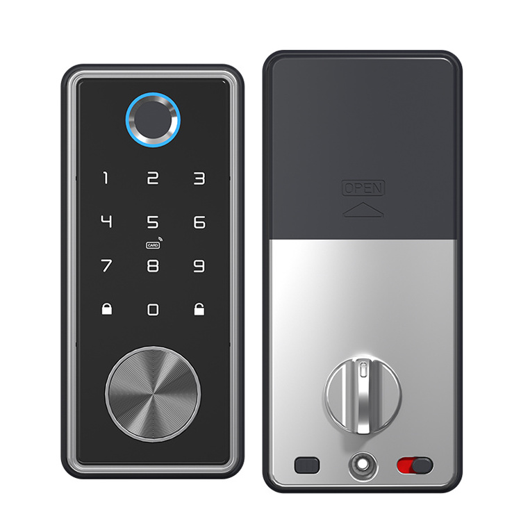 Home Security Deadbolt Lock Set BLE WIFI TTlock APP Electronic Digital Fingerprint Keyless Smart Door Lock