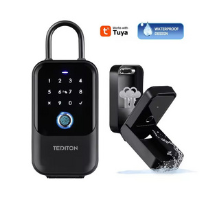 Tuya Outdoor IP65 Waterproof Smart Lock WiFi Connected Digital Smart Key Safe with Fingerprint Reader TT Lock