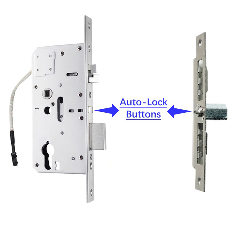 Israel European standard Inside Smart Electronic door Lock Body Mortise Cylinder For Wooden Brass  Doors