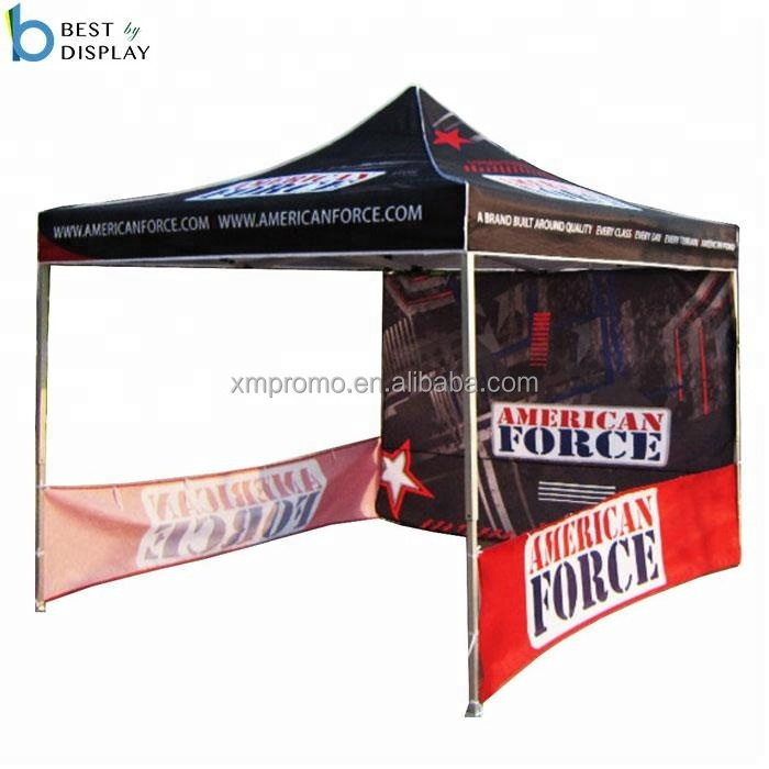 Pop up gazebo for promotional event advertising tent