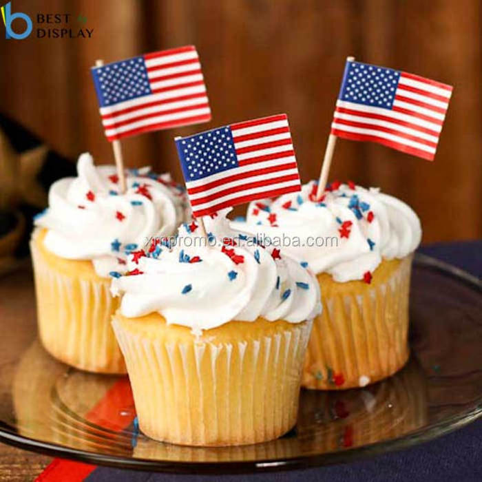 Custom Printing Party Decoration Food pick Cocktail Toothpick Flag