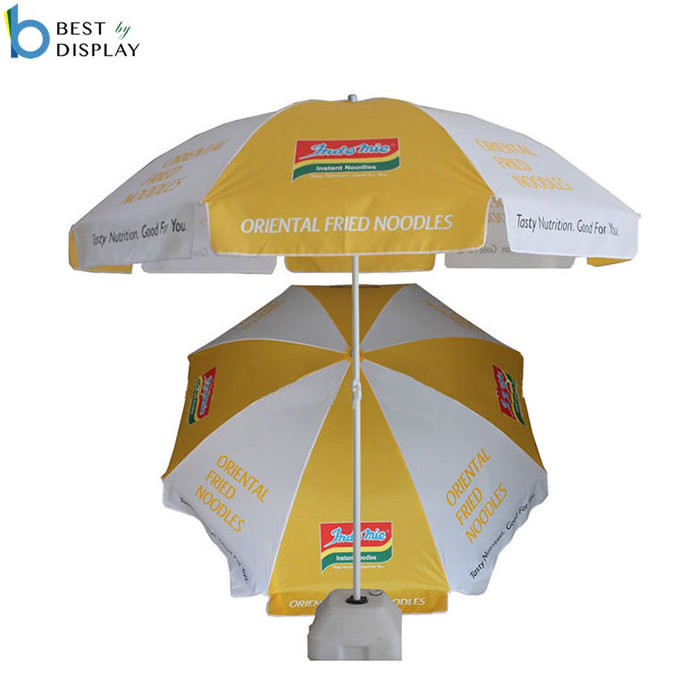 Promotional Cheap Portable Folding Beach Umbrella with custom logo printing