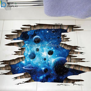 Decorative removable 3d universe adhesive wall stickers