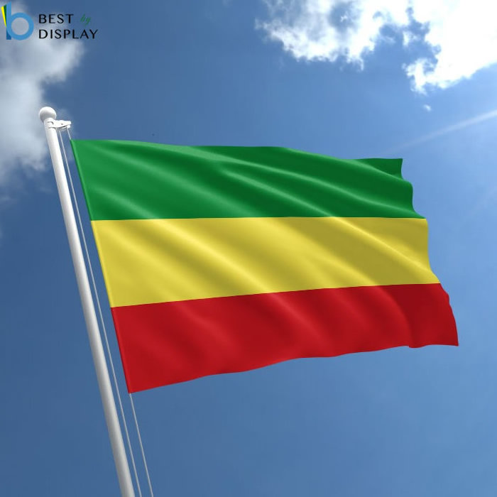 Country flag custom polyester print 3x5 nation Ethiopia flag