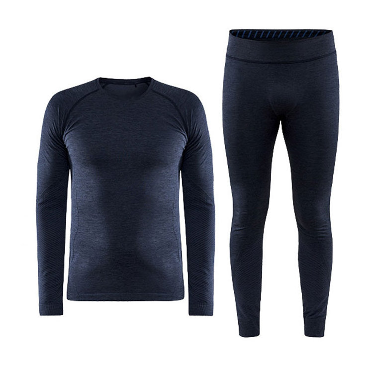 Breathable Layers Winter Warm Thermal Underwear Seamless Leggings Tights Men's Merino Wool Base Layer Set