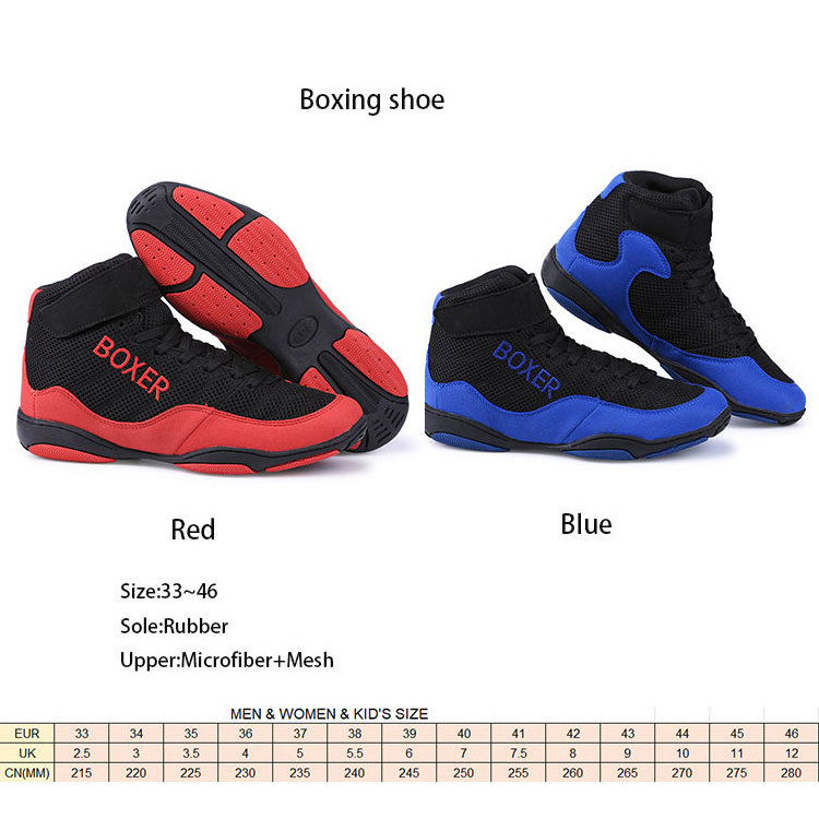 OEM Factory Cotton Fabric Wholesale Men Custom Boxing For Kids Wrestling Shoes