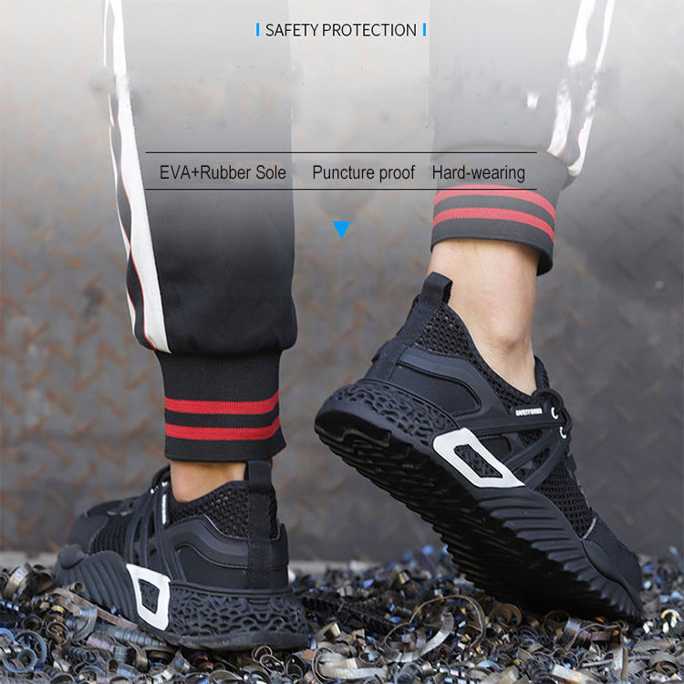 Chinese Factory Slip On Safety Boots Indestructible Shoes Steel Toe Low-cut For Men