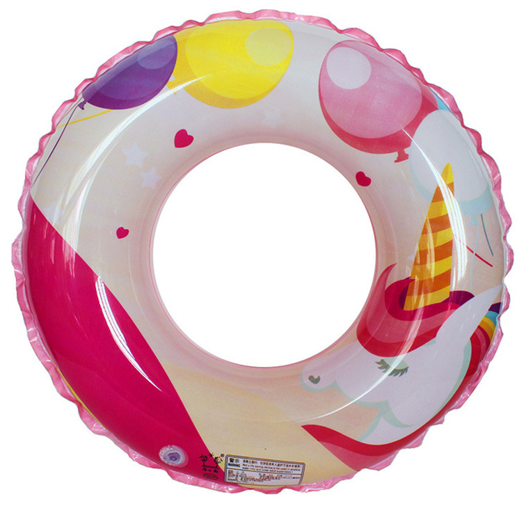 Factory Direct Supply Outdoor Beach Swim Pool  Float Ring Life Buoy Pvc  Children's Inflatable Swimming Ring For Hot Sale