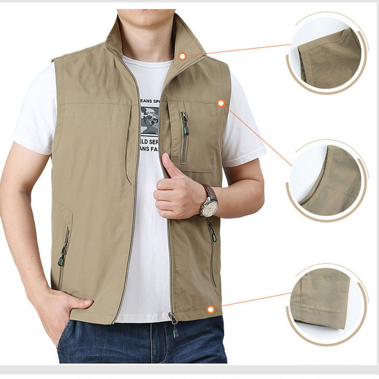 Good Quality 2 XL Jacket Jackets Work Mens Workwear Men Multi Pocket Sleeveless Vest