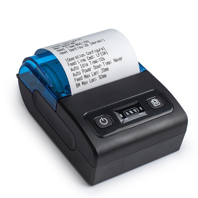 Mobile printer PTP-II 58mm mini bluetooth thermal receipt Android/IOS portable printer