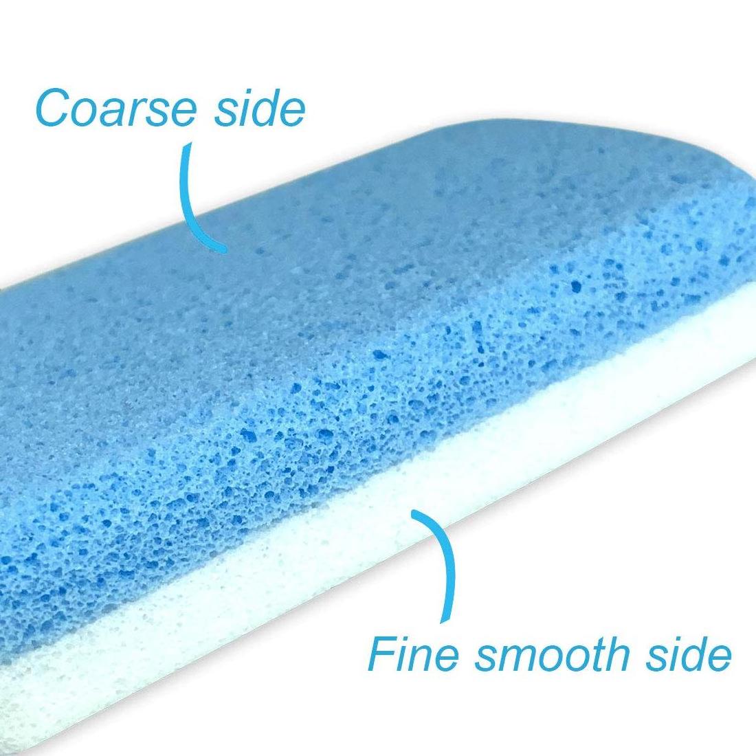 2 Pcs/Pack Glass Pumice Stone for Feet Callus Remover Foot scrubber & Pedicure Exfoliator Tool