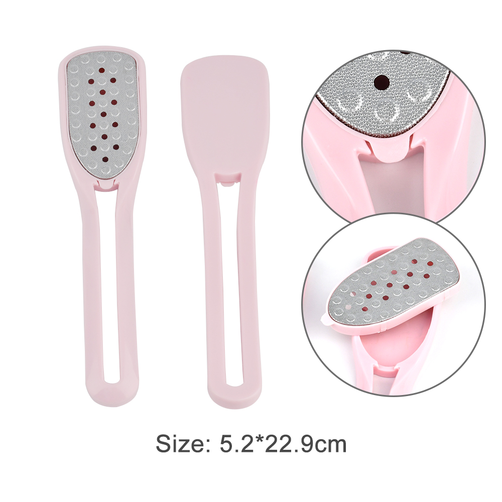 Professional pedicure tool exfoliation foot smoother stainless steel plastic foot file