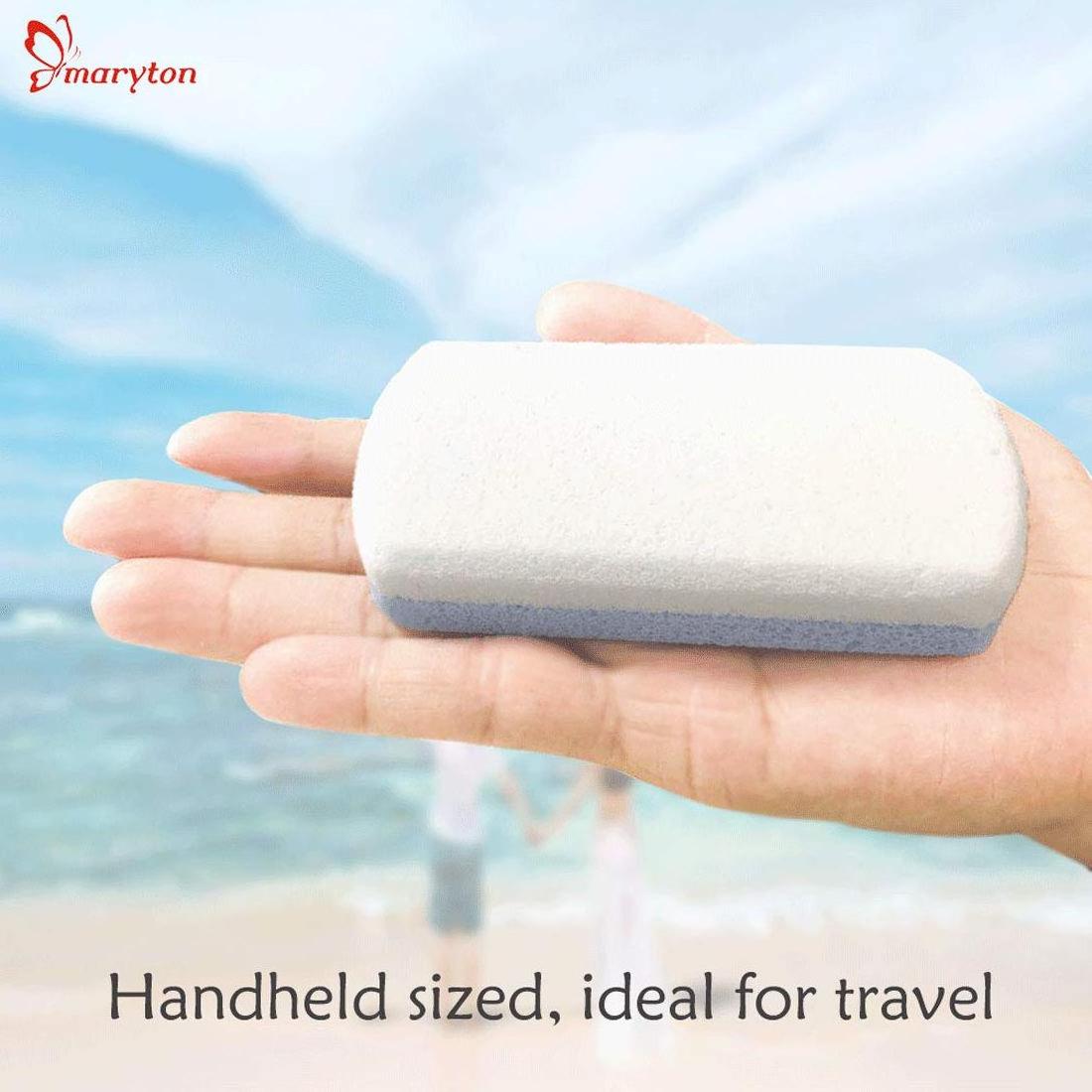 2 Pcs/Pack Glass Pumice Stone for Feet Callus Remover Foot scrubber & Pedicure Exfoliator Tool