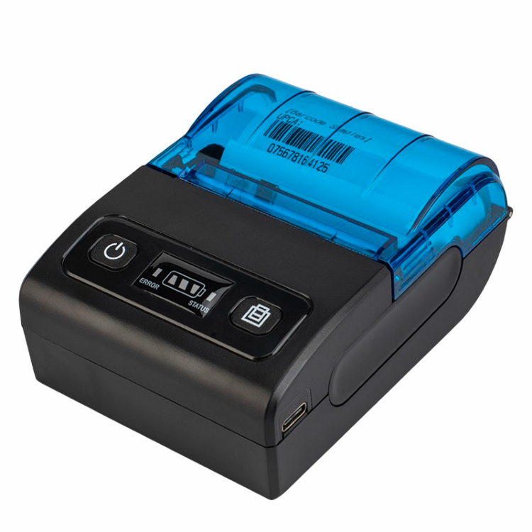 58mm Mini Portable Thermal Printer with Battery Barcode Printers for Supermarket Lottery Imprimant Ticket Rugged