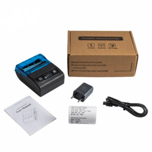 58mm Mini Portable Thermal Printer with Battery Barcode Printers for Supermarket Lottery Imprimant Ticket Rugged