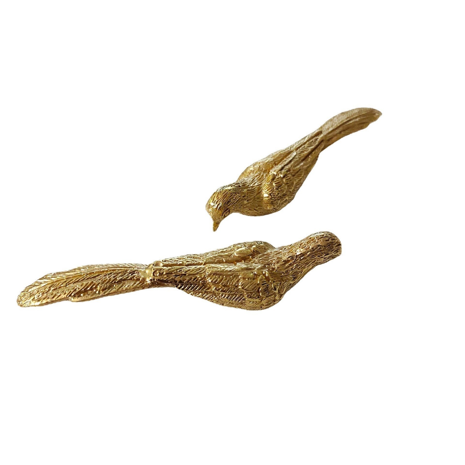 FREE SAMPLE Cute Brass Bird Drawer Knob Pulls Lovely Gold Bird Cabinet  Pulls Handle Decorative Dresser Knob