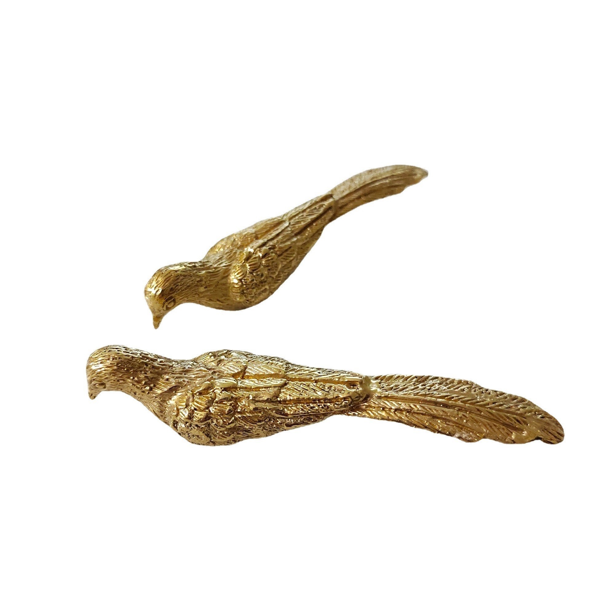 FREE SAMPLE Cute Brass Bird Drawer Knob Pulls Lovely Gold Bird Cabinet  Pulls Handle Decorative Dresser Knob