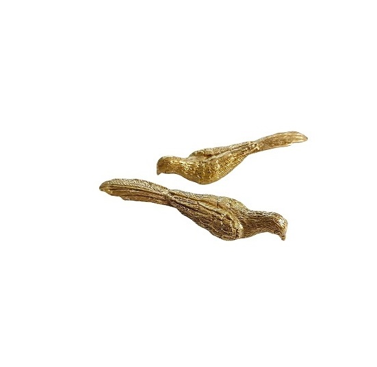 FREE SAMPLE Cute Brass Bird Drawer Knob Pulls Lovely Gold Bird Cabinet  Pulls Handle Decorative Dresser Knob