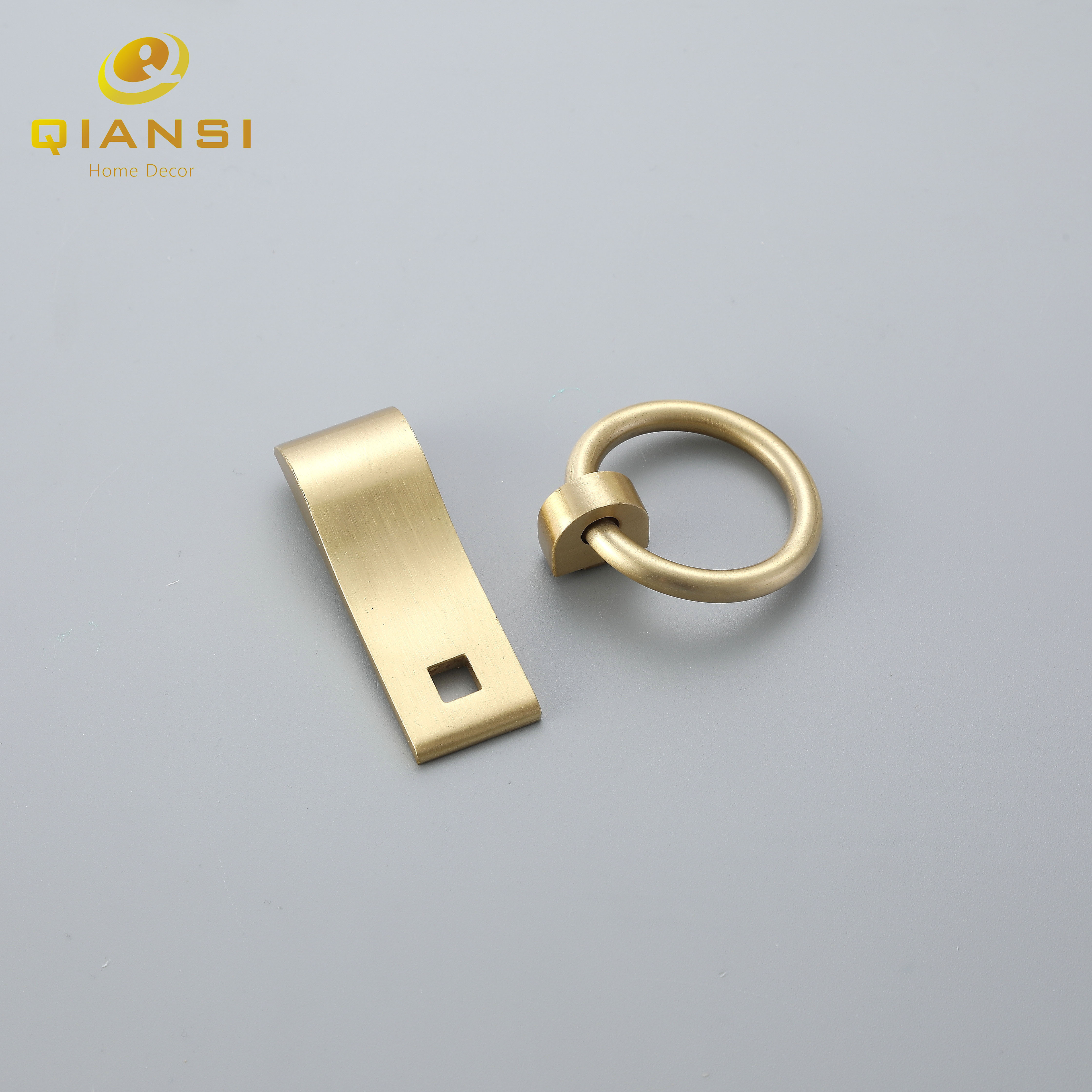 High Quality Ring Solid Brass cabinet door handle hardware drawer pulls knob furniture handles