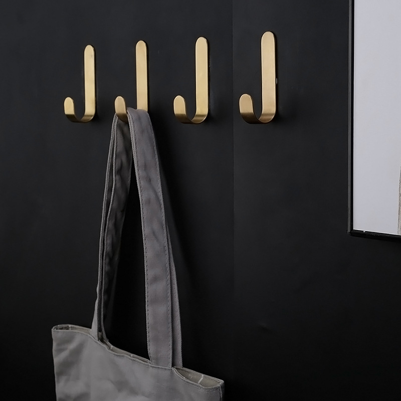 Modern Style GOLD Brass cloth coat wall hooks hangers steel