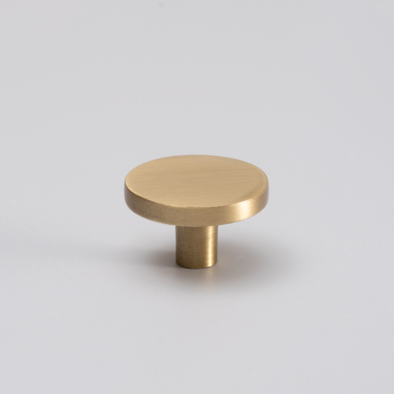 Qiansi HK0006 Hot Sale Nordic Round Brass handle and Knob Kitchen Cabinet Cupboard Drawer Handles Pull