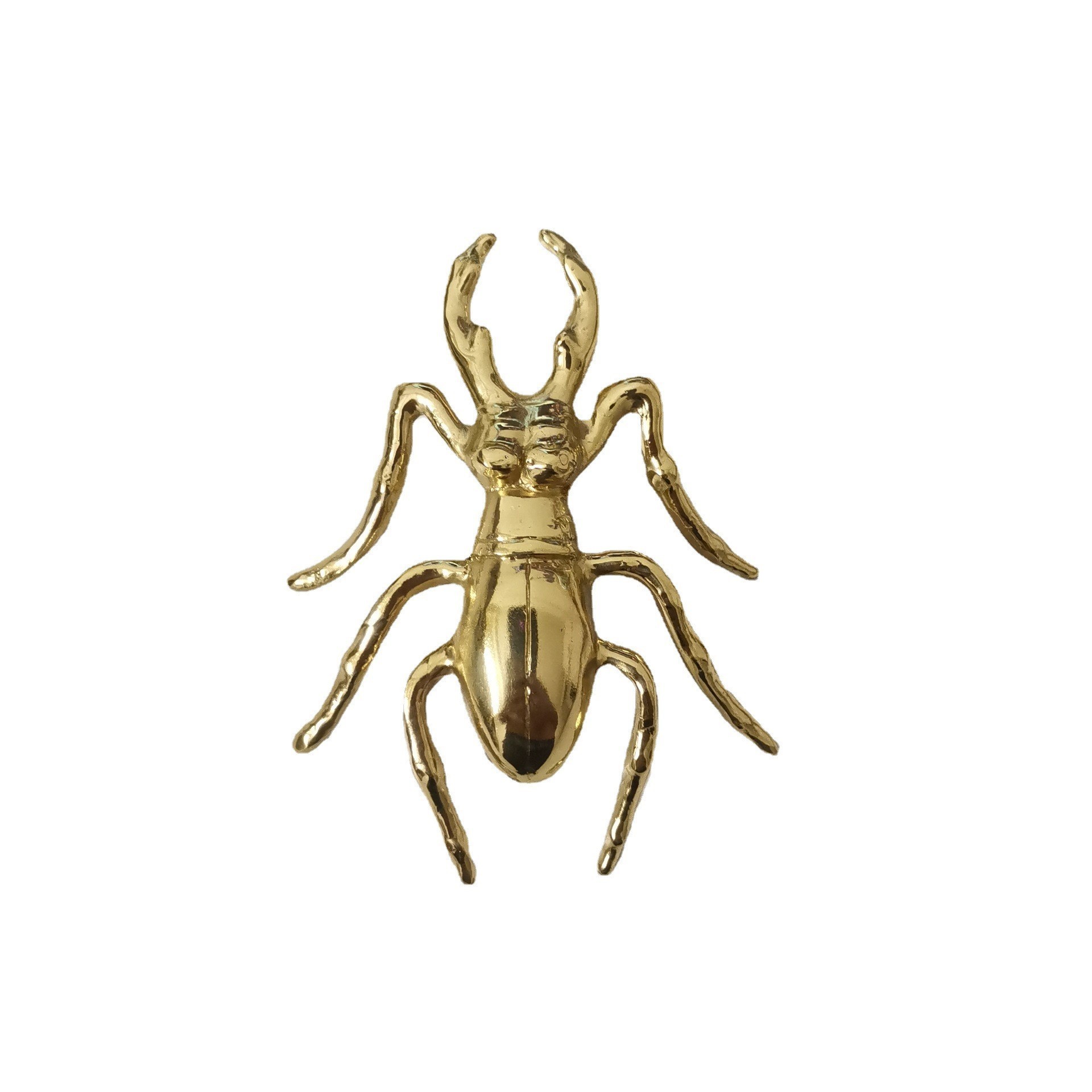 FREE SAMPLE  Gold Brass beetle Knobs for Cabinets and Drawers Animal Knobs and Pulls for Dresser handle