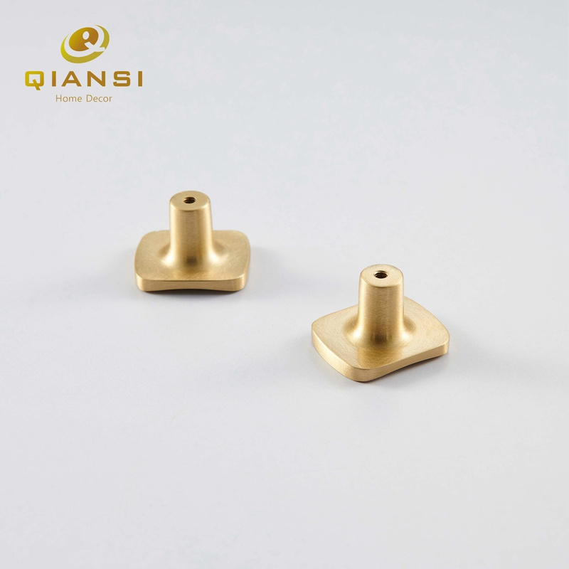 Brass knobs Drawer Knob Brass Handles Pulls For Kitchen Cabinets Door Square Shape Home Decoration Furniture Hardware