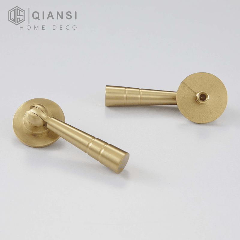 Light Luxury Modern Minimalist Cabinet Handle Golden Brass Drawer Cupboard Wardrobe Knob