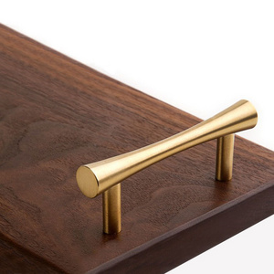 Brass Furniture Heavy Pulls Brushed Nickel Kitchen Cupboard Cabinet Door Brass Hardware pulls Handles T bar Knob for serve tray