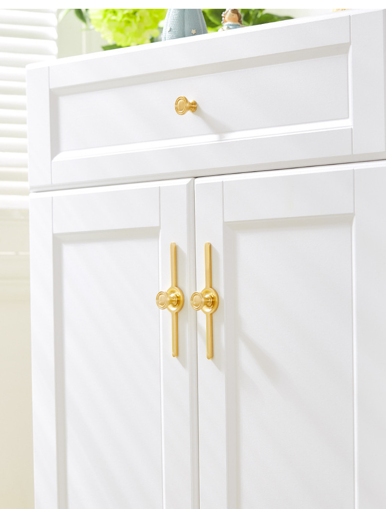 New Classic Style Brass Furniture Handle More Size Solid Knob Cabinet Drawer Pulls