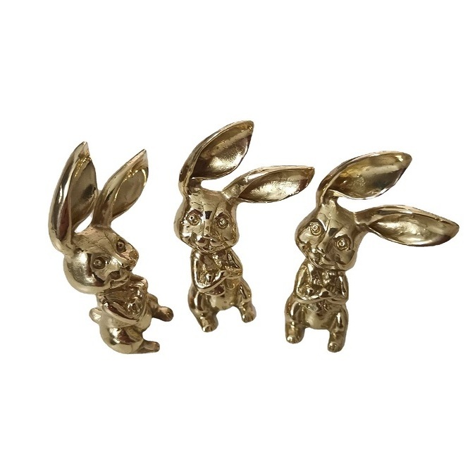 FREE SAMPLE Brass Rabbit Knobs Animal Knobs Pulls Nursery Wildlife Drawer Kids Knobs Decorative Rabbit handle