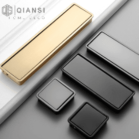 Qiansi HK0077 Modern design concealed zinc alloy hidden cabinet handle drawer pulls