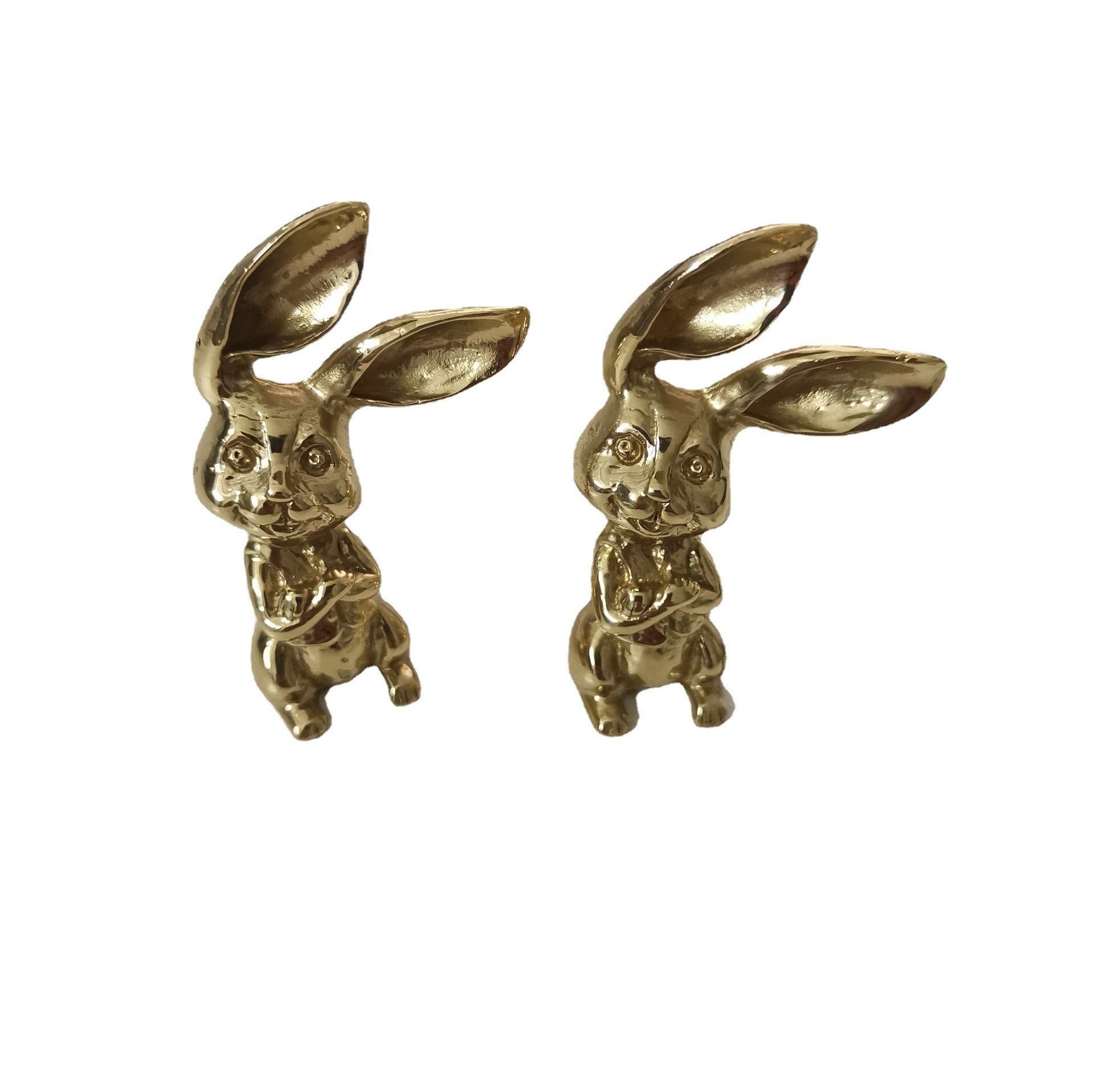 FREE SAMPLE Brass Rabbit Knobs Animal Knobs Pulls Nursery Wildlife Drawer Kids Knobs Decorative Rabbit handle