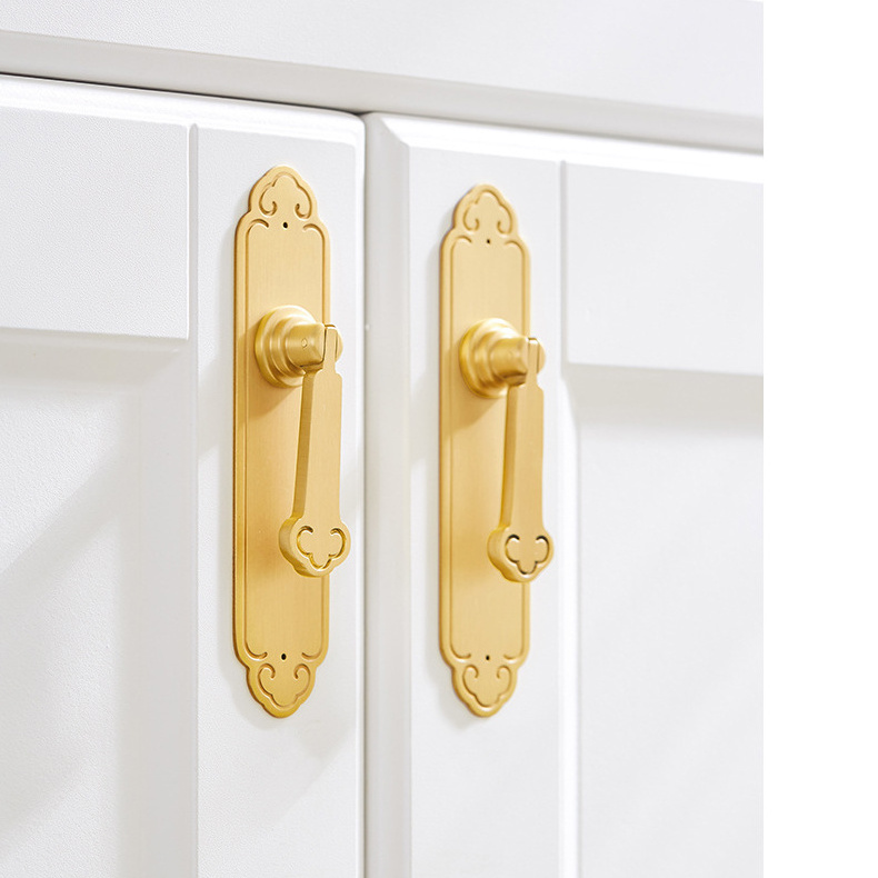 New Classic Style Brass Furniture Handle More Size Solid Knob Cabinet Drawer Pulls