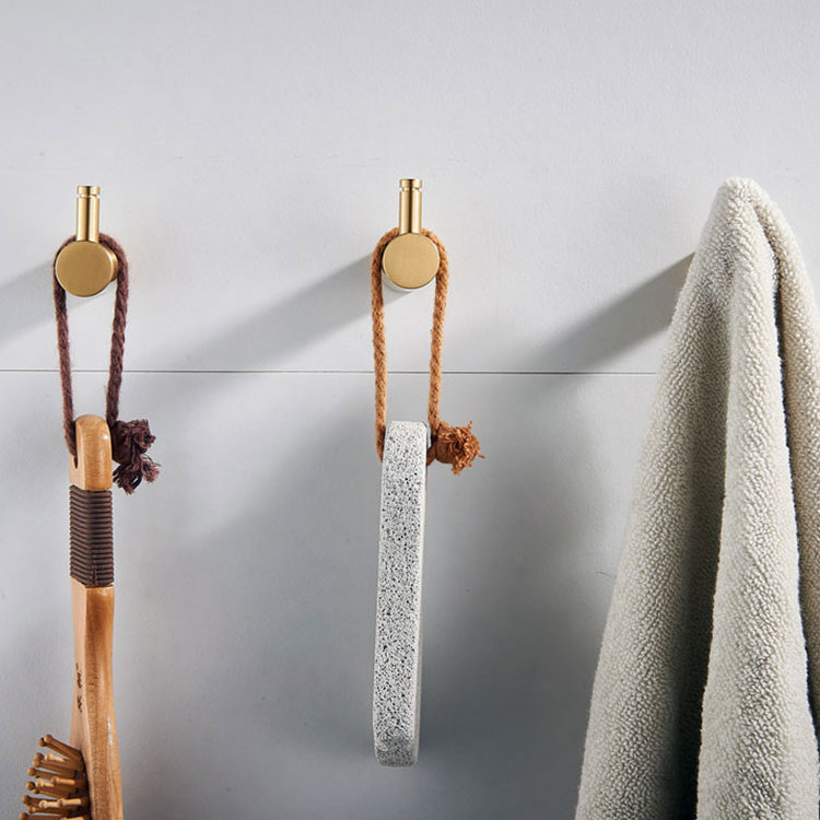 Modern Single Kitchen Brass Coat Iron Metal Wall Coat bag key Hooks,L-Shaped Coat Hooks, Simple Industrial Metal Hook