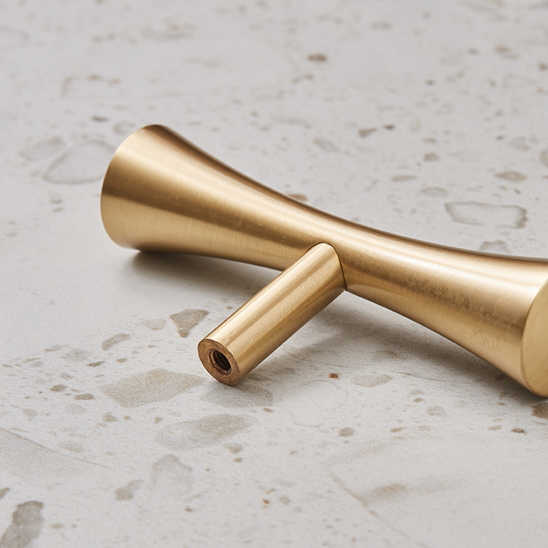 QIANSI Gold Light Series Furniture Brass Handle cabinet Knobs