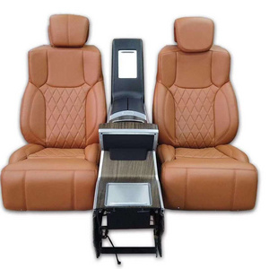 Two luxury adjustable car aircraft seats for sale with central control armrest box