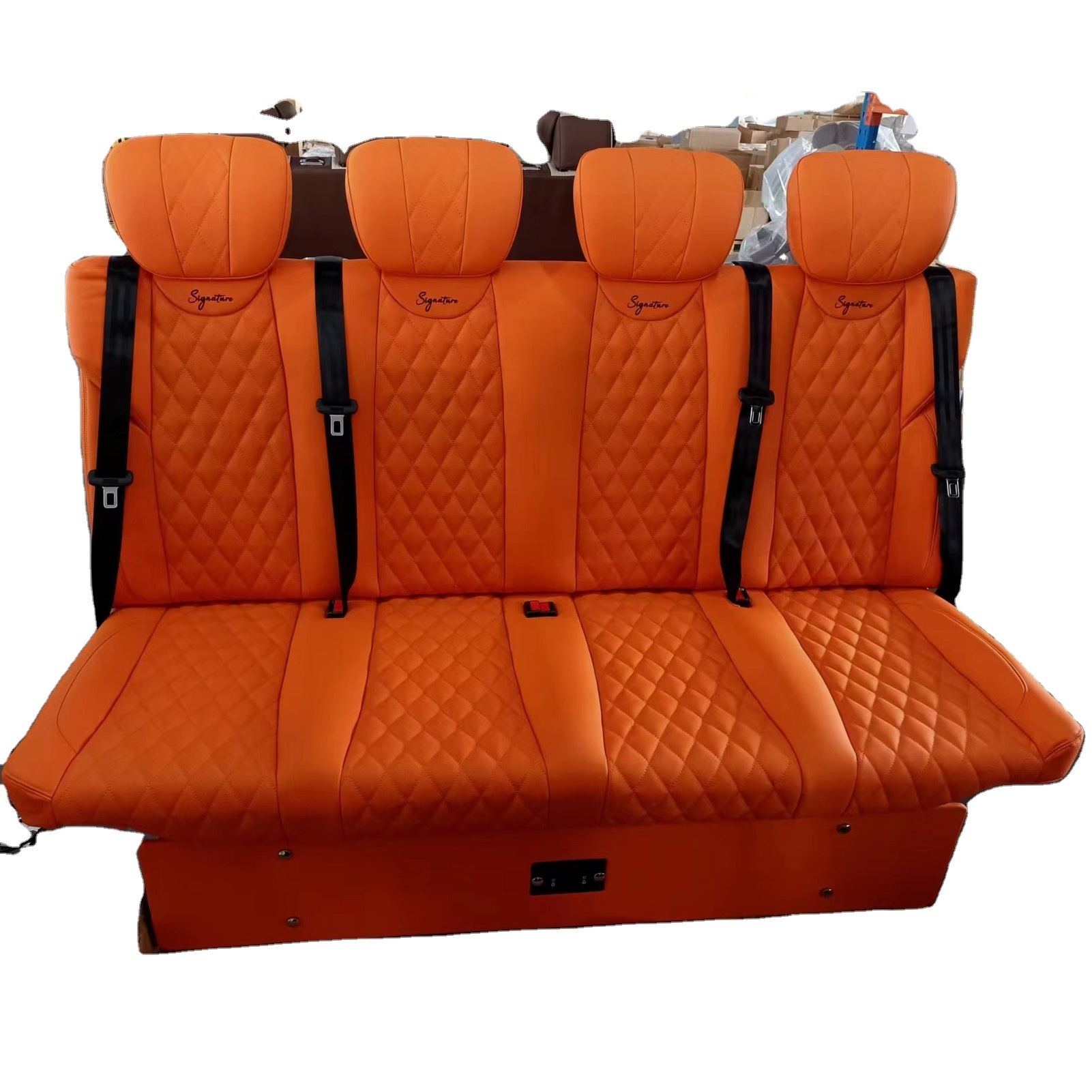 China Custom Auto Seat Car Sofa-Bed Bench for Coach Bus Camper van Caravan RV Sprinter Bench Seat