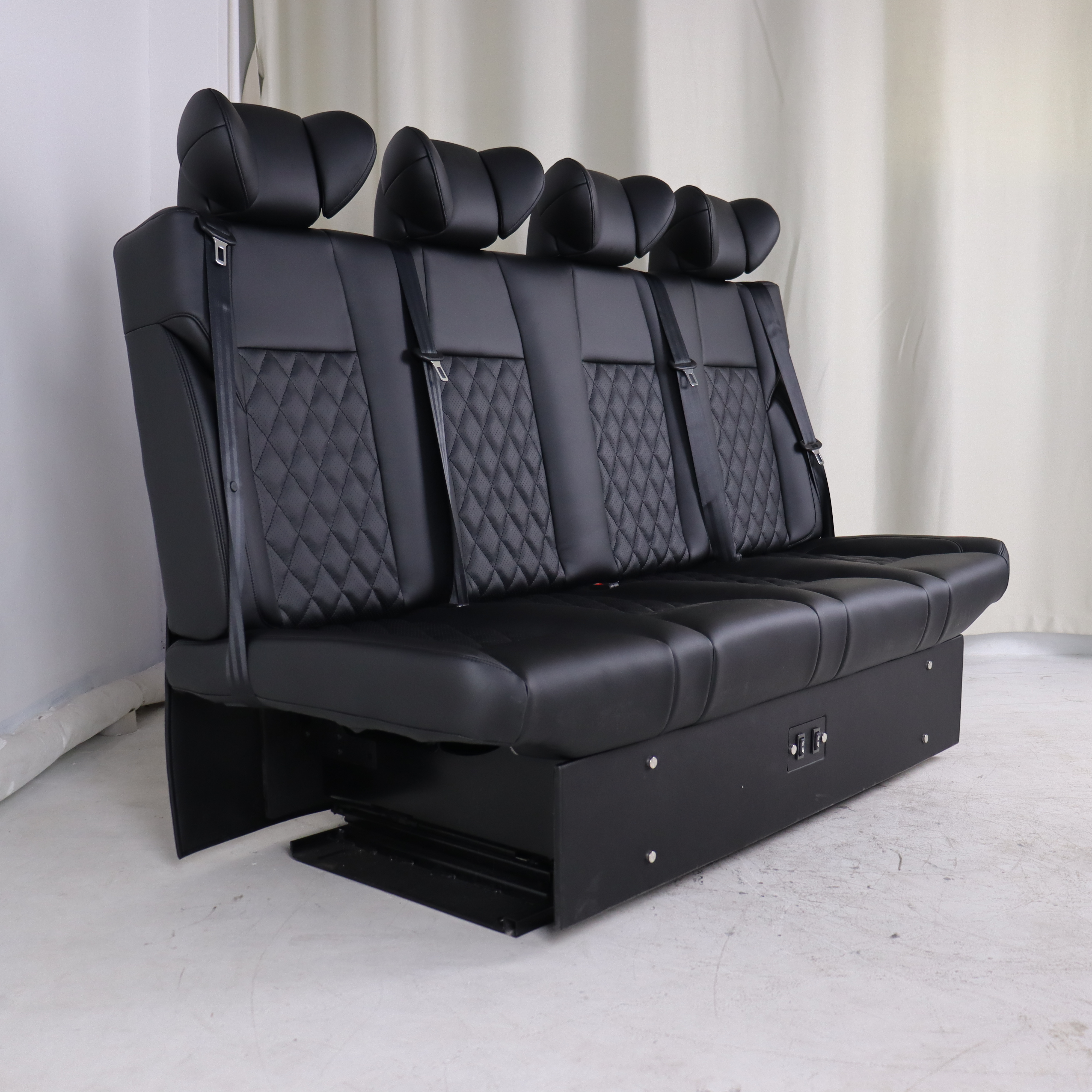 China Custom Auto Seat Car Sofa-Bed Bench for Coach Bus Camper van Caravan RV Sprinter Bench Seat