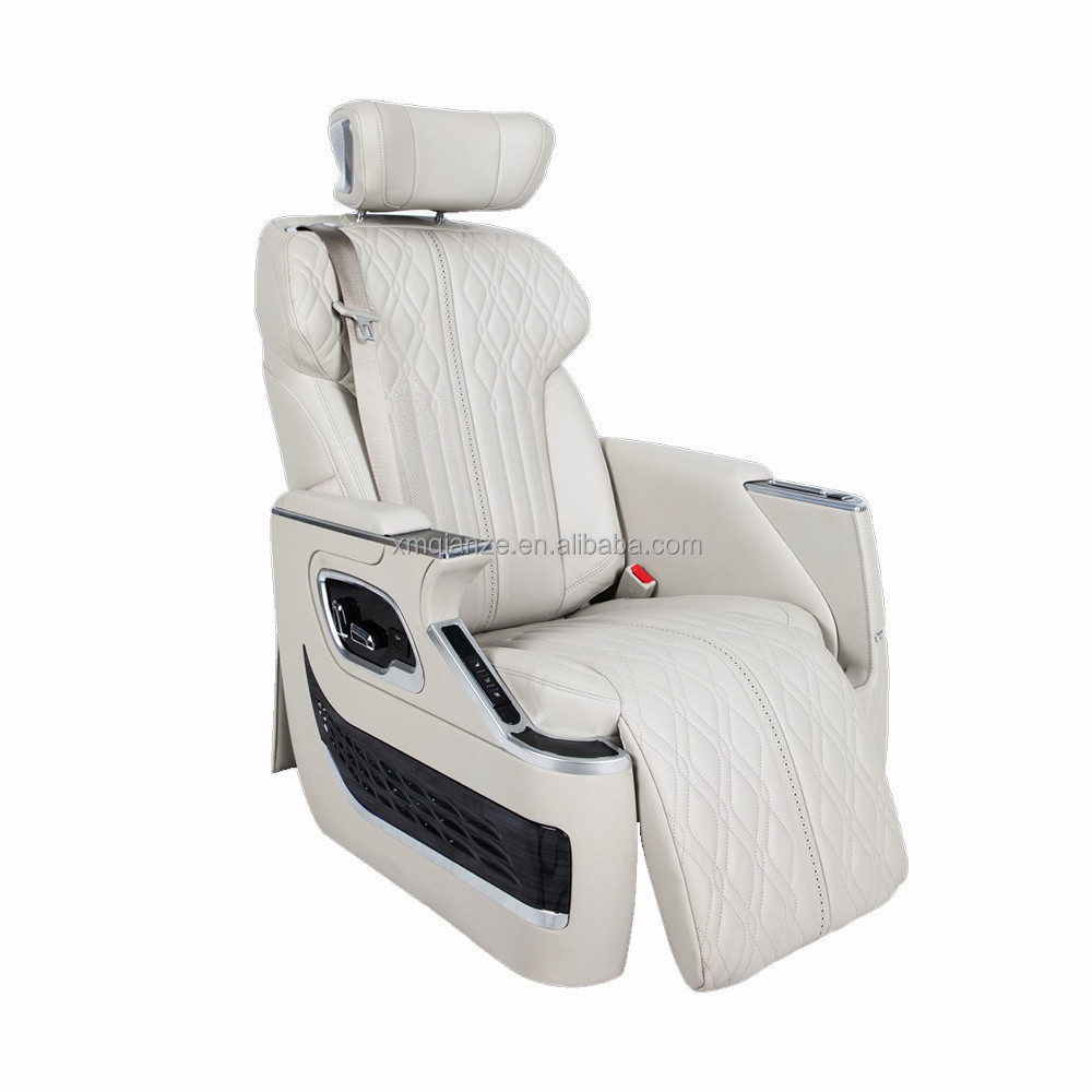 Two luxury adjustable car aircraft seats for sale with central control armrest box with telescopic control screen