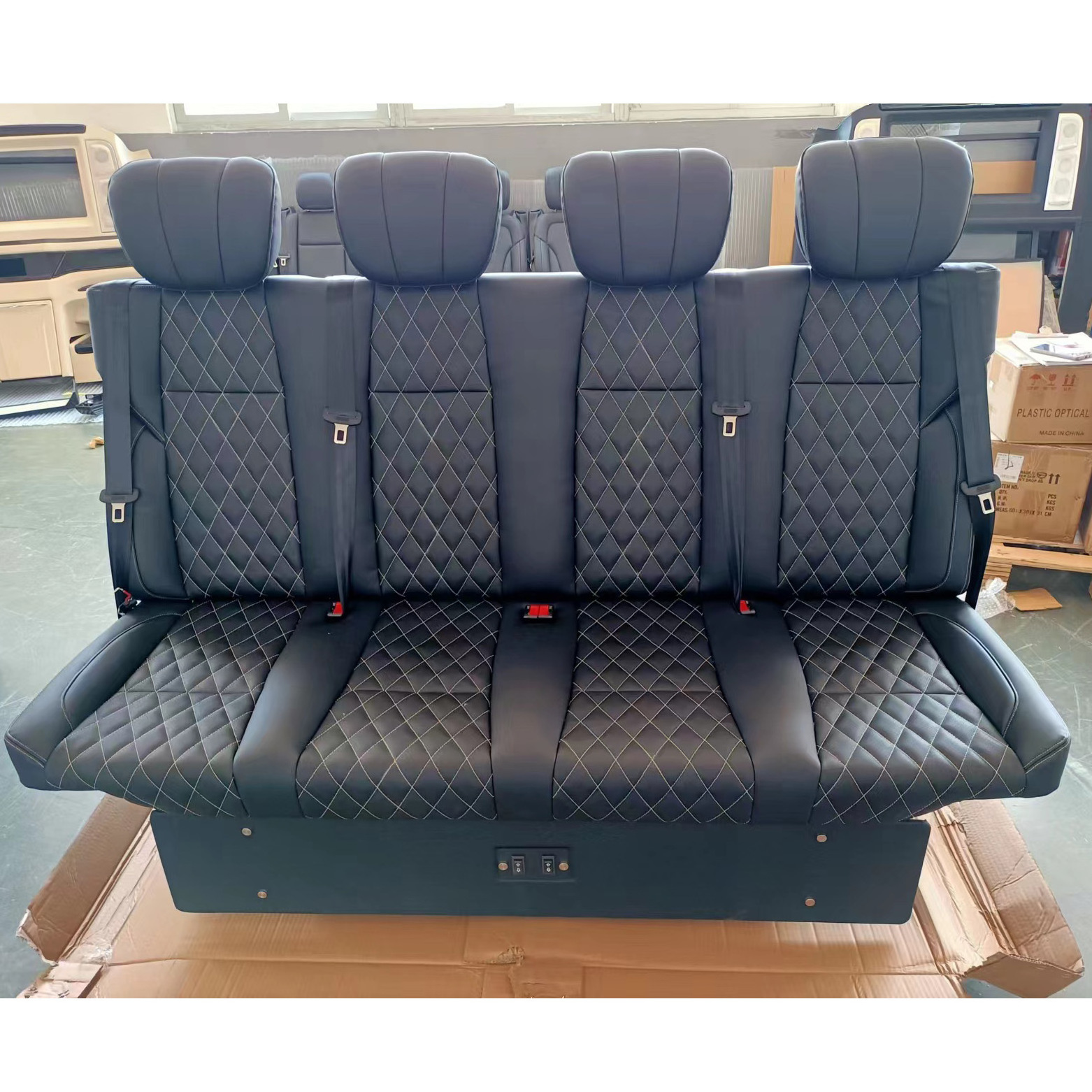 China Custom Auto Seat Car Sofa-Bed Bench for Coach Bus Camper van Caravan RV Sprinter Bench Seat